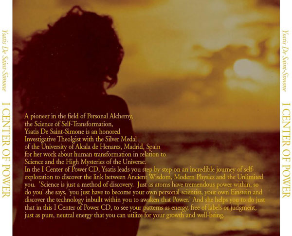 I Center of Power CD Back Cover