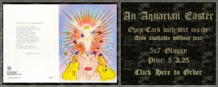 An Aquarian Easter Open Card