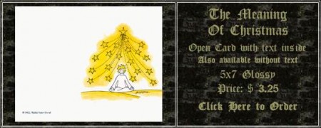 The Meaning of Christmas Open Card