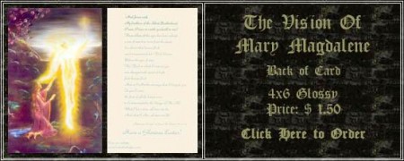 The Vision of Mary Magdalene Open Card